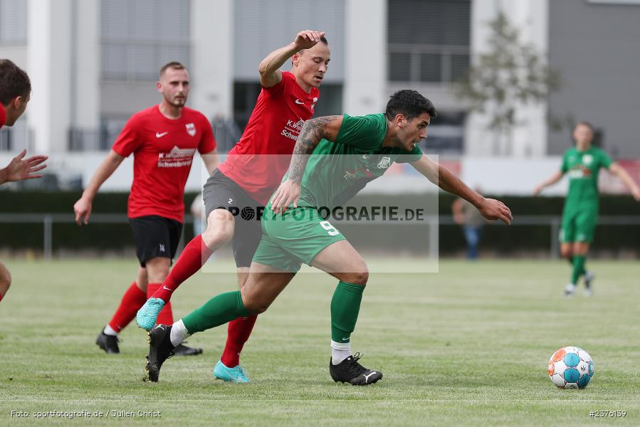 Florent Popaj, Sportgelände, Schwebenried, 27.08.2023, sport, action, BFV, Fussball, Saison 2023/2024, 8. Spieltag, Landesliga Nordwest, HAI, DJK, SV Alemannia Haibach, DJK Schwebenried/Schwemmelsbach - Bild-ID: 2376139