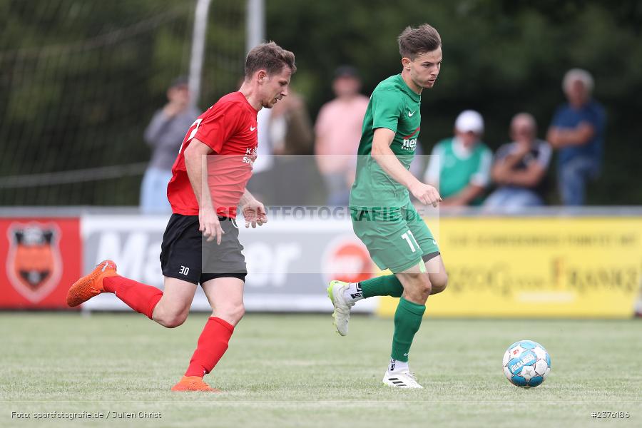 Luca Gelzleichter, Sportgelände, Schwebenried, 27.08.2023, sport, action, BFV, Fussball, Saison 2023/2024, 8. Spieltag, Landesliga Nordwest, HAI, DJK, SV Alemannia Haibach, DJK Schwebenried/Schwemmelsbach - Bild-ID: 2376186