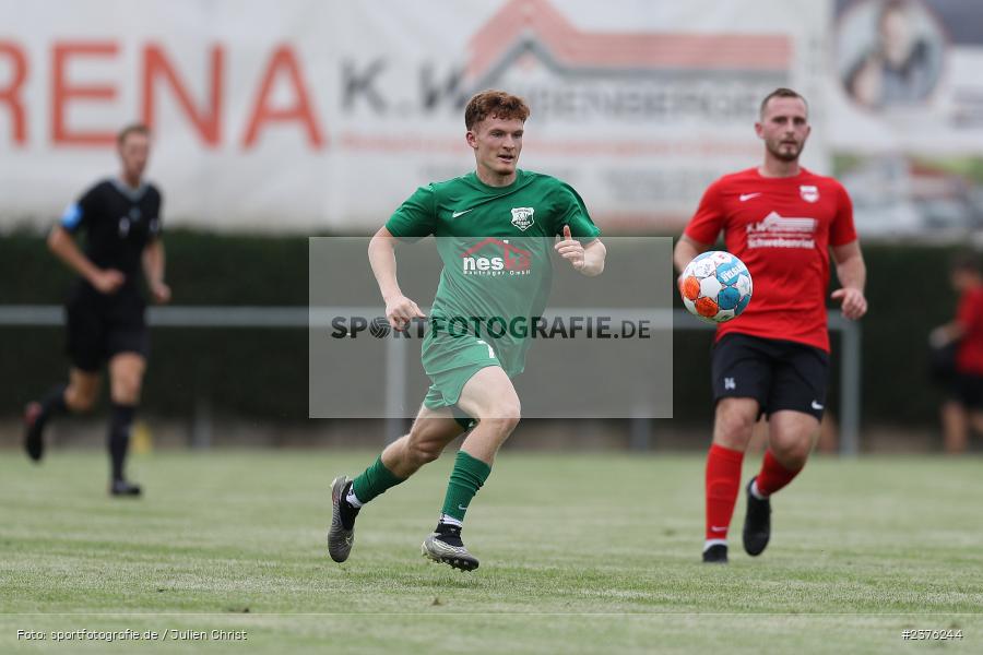 Niclas Kiefer, Sportgelände, Schwebenried, 27.08.2023, sport, action, BFV, Fussball, Saison 2023/2024, 8. Spieltag, Landesliga Nordwest, HAI, DJK, SV Alemannia Haibach, DJK Schwebenried/Schwemmelsbach - Bild-ID: 2376244