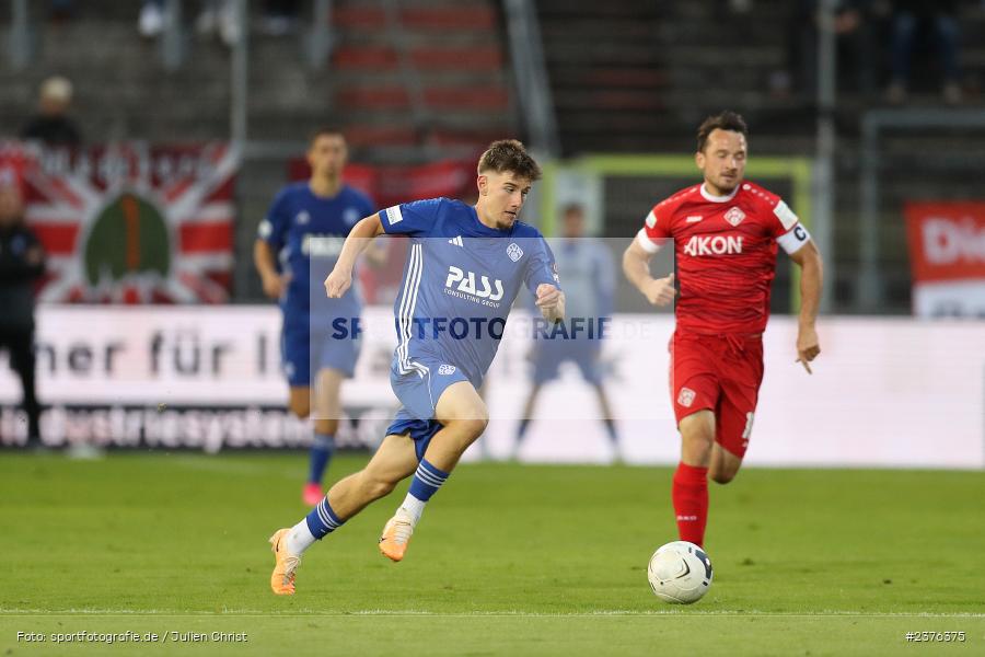 Lars Kleiner, AKON Arena, Würzburg, 29.08.2023, sport, action, BFV, Fussball, Saison 2023/2024, 7. Spieltag, Regionalliga Bayern, SVA, FWK, SV Viktoria Aschaffenburg, FC Würzburger Kickers - Bild-ID: 2376375