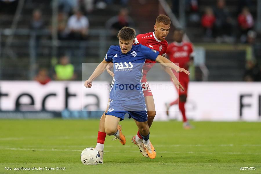 Lars Kleiner, AKON Arena, Würzburg, 29.08.2023, sport, action, BFV, Fussball, Saison 2023/2024, 7. Spieltag, Regionalliga Bayern, SVA, FWK, SV Viktoria Aschaffenburg, FC Würzburger Kickers - Bild-ID: 2376376