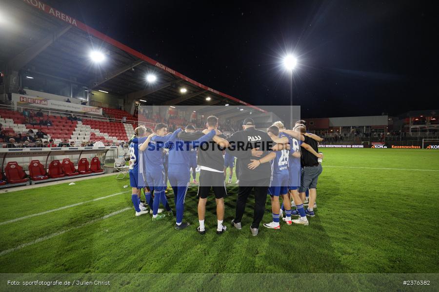 Mannschaftskreis, AKON Arena, Würzburg, 29.08.2023, sport, action, BFV, Fussball, Saison 2023/2024, 7. Spieltag, Regionalliga Bayern, SVA, FWK, SV Viktoria Aschaffenburg, FC Würzburger Kickers - Bild-ID: 2376382