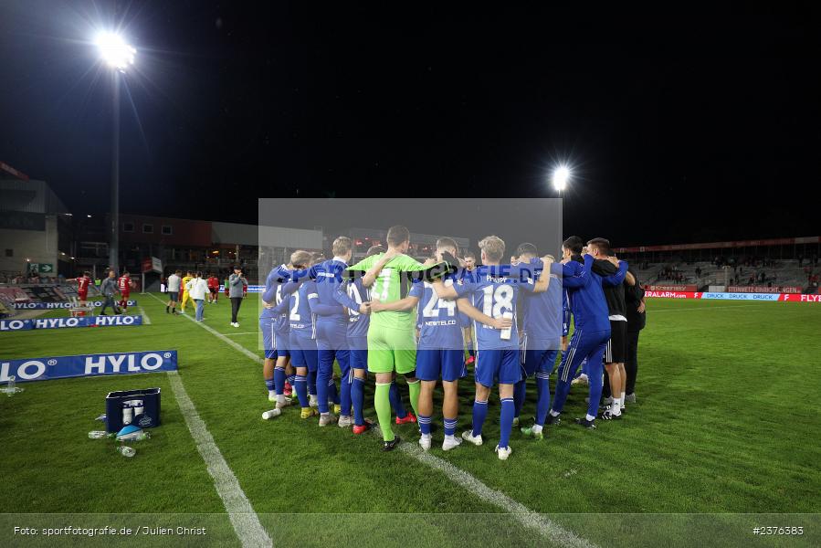 Mannschaftskreis, AKON Arena, Würzburg, 29.08.2023, sport, action, BFV, Fussball, Saison 2023/2024, 7. Spieltag, Regionalliga Bayern, SVA, FWK, SV Viktoria Aschaffenburg, FC Würzburger Kickers - Bild-ID: 2376383