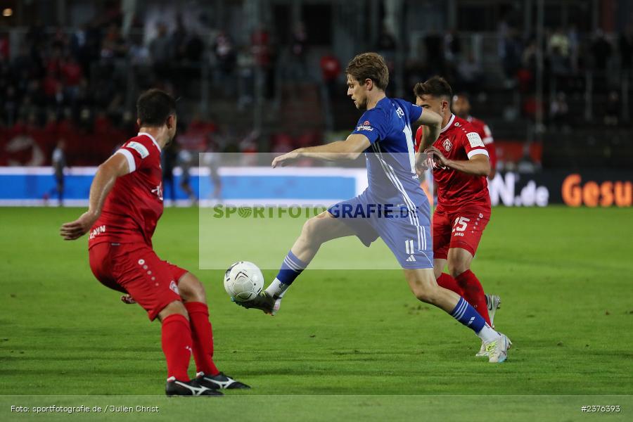 Florian Pieper, AKON Arena, Würzburg, 29.08.2023, sport, action, BFV, Fussball, Saison 2023/2024, 7. Spieltag, Regionalliga Bayern, SVA, FWK, SV Viktoria Aschaffenburg, FC Würzburger Kickers - Bild-ID: 2376393