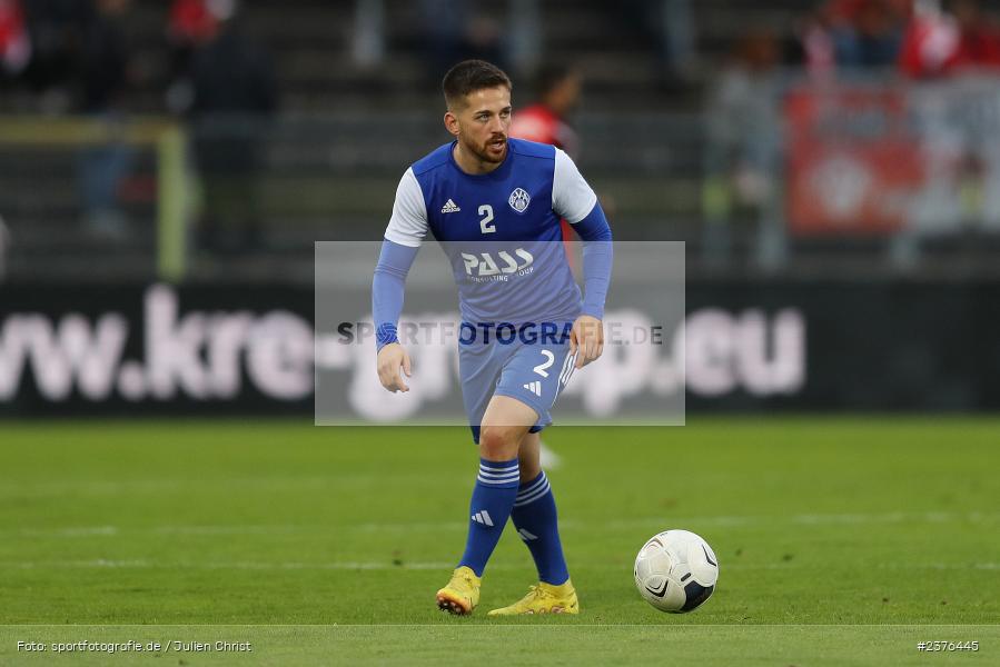 Silas Tom Zehnder, AKON Arena, Würzburg, 29.08.2023, sport, action, BFV, Fussball, Saison 2023/2024, 7. Spieltag, Regionalliga Bayern, SVA, FWK, SV Viktoria Aschaffenburg, FC Würzburger Kickers - Bild-ID: 2376445
