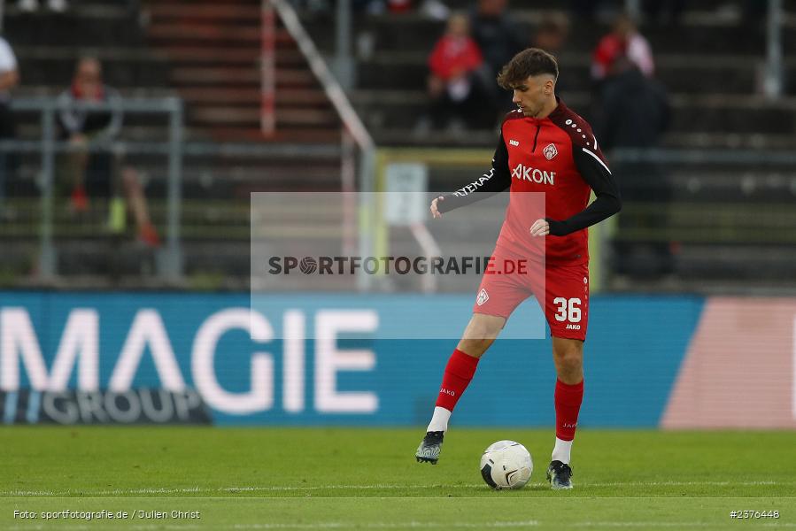 Pascal Moll, AKON Arena, Würzburg, 29.08.2023, sport, action, BFV, Fussball, Saison 2023/2024, 7. Spieltag, Regionalliga Bayern, SVA, FWK, SV Viktoria Aschaffenburg, FC Würzburger Kickers - Bild-ID: 2376448