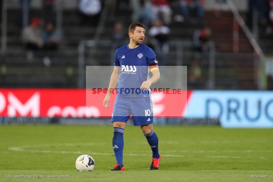 Benjamin Baier, AKON Arena, Würzburg, 29.08.2023, sport, action, BFV, Fussball, Saison 2023/2024, 7. Spieltag, Regionalliga Bayern, SVA, FWK, SV Viktoria Aschaffenburg, FC Würzburger Kickers - Bild-ID: 2376461