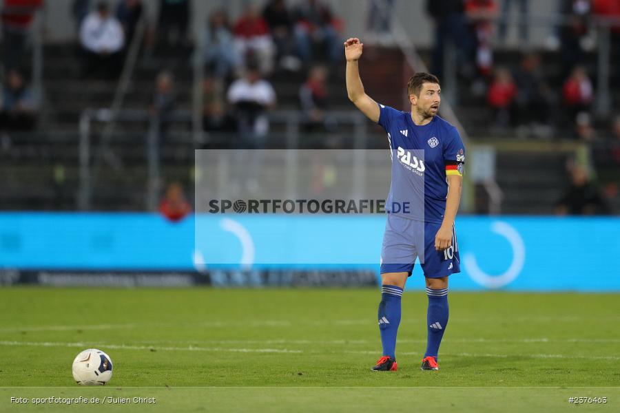 Benjamin Baier, AKON Arena, Würzburg, 29.08.2023, sport, action, BFV, Fussball, Saison 2023/2024, 7. Spieltag, Regionalliga Bayern, SVA, FWK, SV Viktoria Aschaffenburg, FC Würzburger Kickers - Bild-ID: 2376463