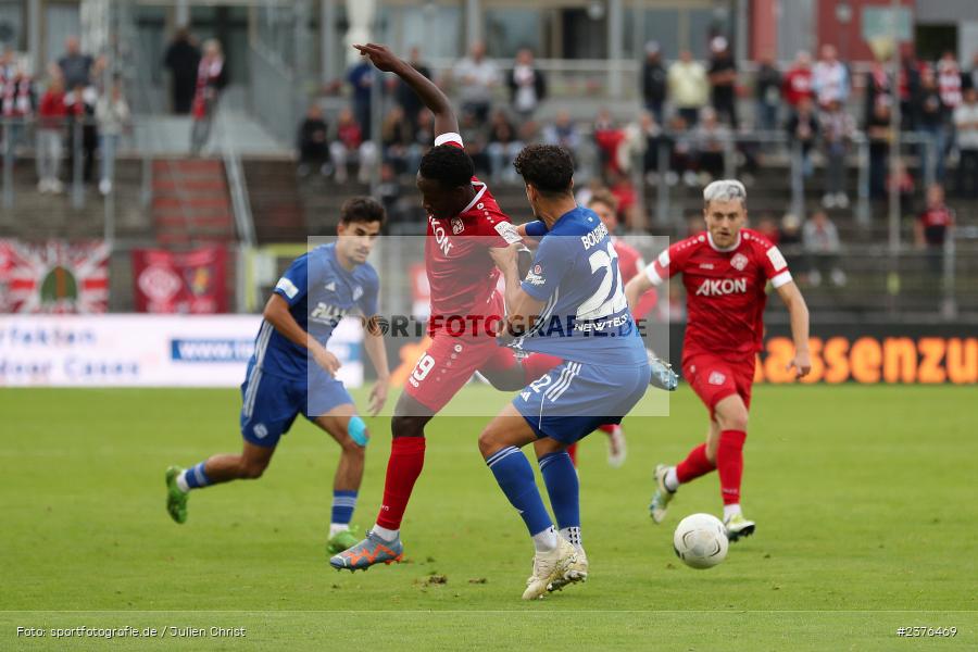Hamza Boutakhrit, AKON Arena, Würzburg, 29.08.2023, sport, action, BFV, Fussball, Saison 2023/2024, 7. Spieltag, Regionalliga Bayern, SVA, FWK, SV Viktoria Aschaffenburg, FC Würzburger Kickers - Bild-ID: 2376469