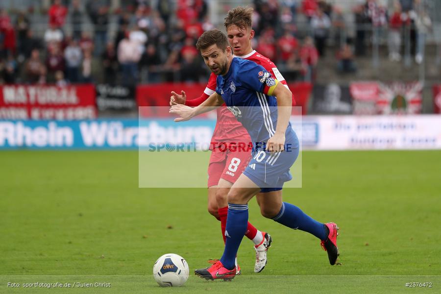Benjamin Baier, AKON Arena, Würzburg, 29.08.2023, sport, action, BFV, Fussball, Saison 2023/2024, 7. Spieltag, Regionalliga Bayern, SVA, FWK, SV Viktoria Aschaffenburg, FC Würzburger Kickers - Bild-ID: 2376472