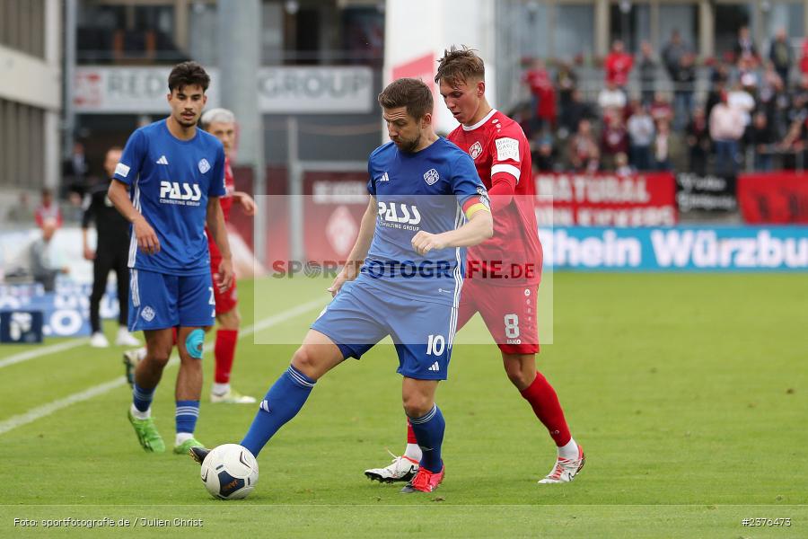 Benjamin Baier, AKON Arena, Würzburg, 29.08.2023, sport, action, BFV, Fussball, Saison 2023/2024, 7. Spieltag, Regionalliga Bayern, SVA, FWK, SV Viktoria Aschaffenburg, FC Würzburger Kickers - Bild-ID: 2376473