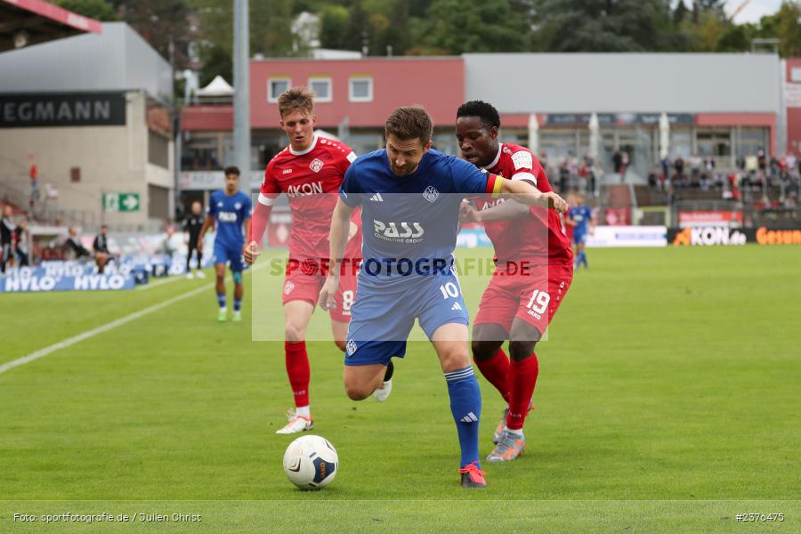 Benjamin Baier, AKON Arena, Würzburg, 29.08.2023, sport, action, BFV, Fussball, Saison 2023/2024, 7. Spieltag, Regionalliga Bayern, SVA, FWK, SV Viktoria Aschaffenburg, FC Würzburger Kickers - Bild-ID: 2376475