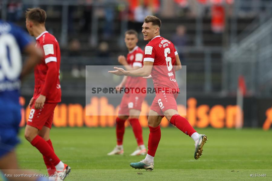 Marius Wegmann, AKON Arena, Würzburg, 29.08.2023, sport, action, BFV, Fussball, Saison 2023/2024, 7. Spieltag, Regionalliga Bayern, SVA, FWK, SV Viktoria Aschaffenburg, FC Würzburger Kickers - Bild-ID: 2376481