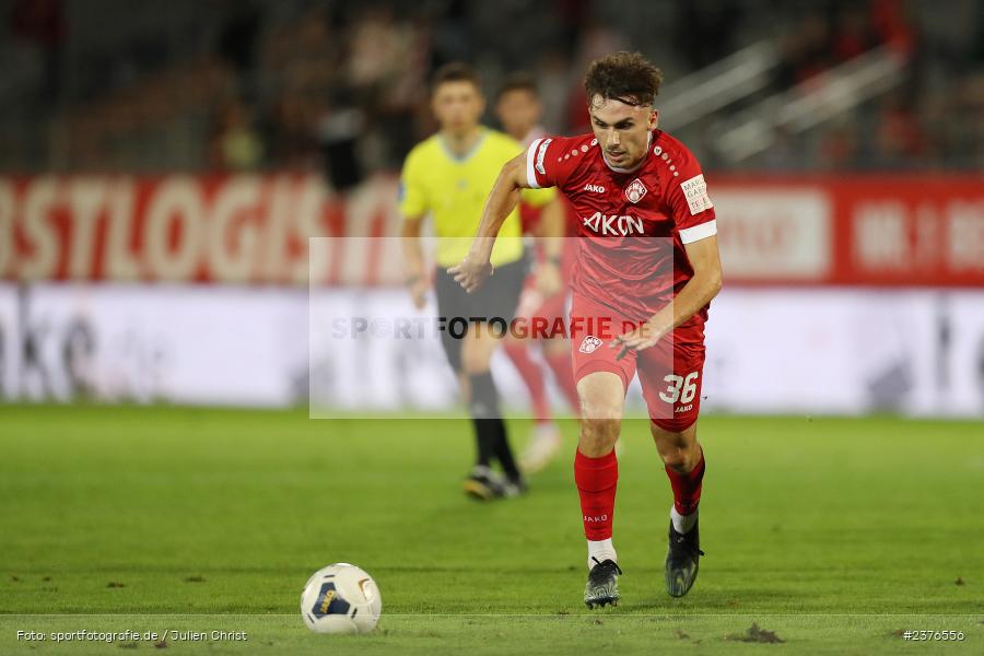 Pascal Moll, AKON Arena, Würzburg, 29.08.2023, sport, action, BFV, Fussball, Saison 2023/2024, 7. Spieltag, Regionalliga Bayern, SVA, FWK, SV Viktoria Aschaffenburg, FC Würzburger Kickers - Bild-ID: 2376556