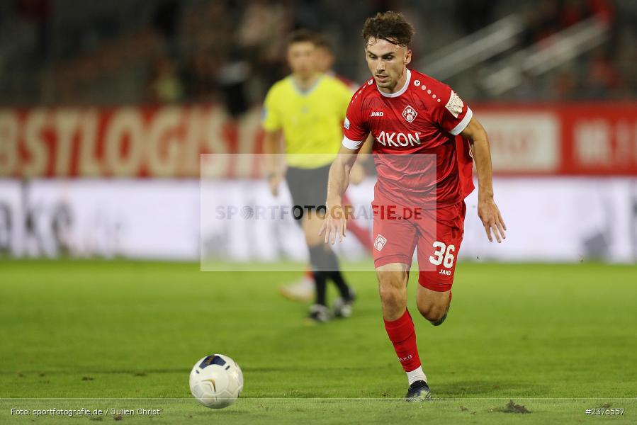 Pascal Moll, AKON Arena, Würzburg, 29.08.2023, sport, action, BFV, Fussball, Saison 2023/2024, 7. Spieltag, Regionalliga Bayern, SVA, FWK, SV Viktoria Aschaffenburg, FC Würzburger Kickers - Bild-ID: 2376557