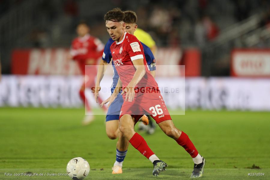 Pascal Moll, AKON Arena, Würzburg, 29.08.2023, sport, action, BFV, Fussball, Saison 2023/2024, 7. Spieltag, Regionalliga Bayern, SVA, FWK, SV Viktoria Aschaffenburg, FC Würzburger Kickers - Bild-ID: 2376559