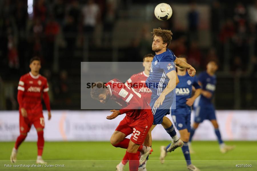 Florian Pieper, AKON Arena, Würzburg, 29.08.2023, sport, action, BFV, Fussball, Saison 2023/2024, 7. Spieltag, Regionalliga Bayern, SVA, FWK, SV Viktoria Aschaffenburg, FC Würzburger Kickers - Bild-ID: 2376560