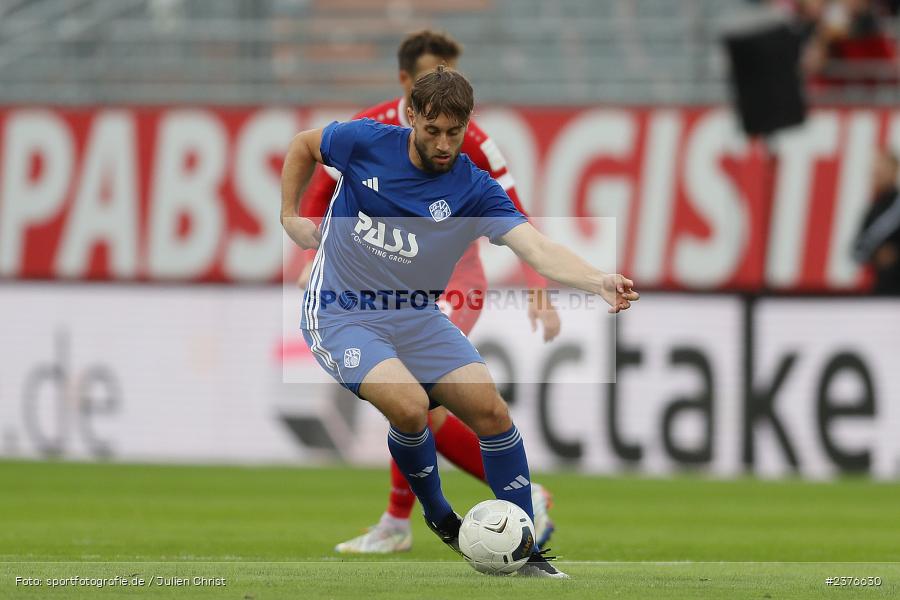 Lucas Sitter, AKON Arena, Würzburg, 29.08.2023, sport, action, BFV, Fussball, Saison 2023/2024, 7. Spieltag, Regionalliga Bayern, SVA, FWK, SV Viktoria Aschaffenburg, FC Würzburger Kickers - Bild-ID: 2376630