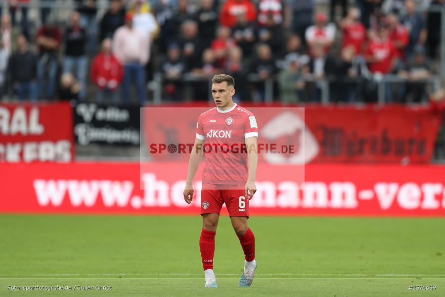 Marius Wegmann, AKON Arena, Würzburg, 29.08.2023, sport, action, BFV, Fussball, Saison 2023/2024, 7. Spieltag, Regionalliga Bayern, SVA, FWK, SV Viktoria Aschaffenburg, FC Würzburger Kickers - Bild-ID: 2376639