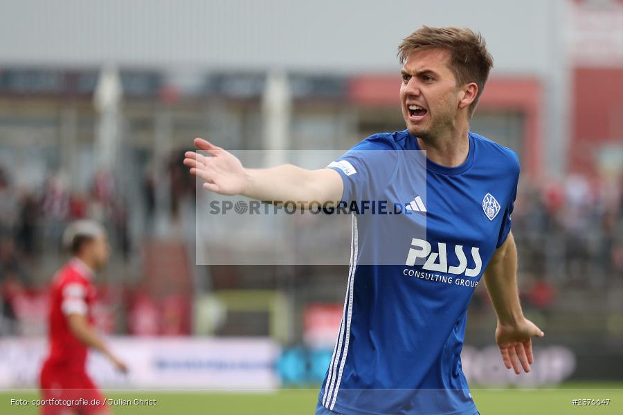 Luca Dähn, AKON Arena, Würzburg, 29.08.2023, sport, action, BFV, Fussball, Saison 2023/2024, 7. Spieltag, Regionalliga Bayern, SVA, FWK, SV Viktoria Aschaffenburg, FC Würzburger Kickers - Bild-ID: 2376647