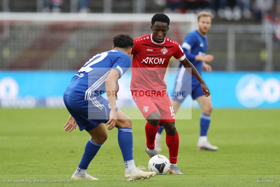 Benjika Caciel, AKON Arena, Würzburg, 29.08.2023, sport, action, BFV, Fussball, Saison 2023/2024, 7. Spieltag, Regionalliga Bayern, SVA, FWK, SV Viktoria Aschaffenburg, FC Würzburger Kickers - Bild-ID: 2376666