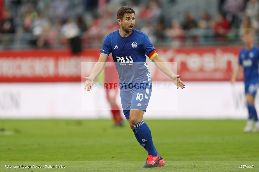 Benjamin Baier, AKON Arena, Würzburg, 29.08.2023, sport, action, BFV, Fussball, Saison 2023/2024, 7. Spieltag, Regionalliga Bayern, SVA, FWK, SV Viktoria Aschaffenburg, FC Würzburger Kickers - Bild-ID: 2376667