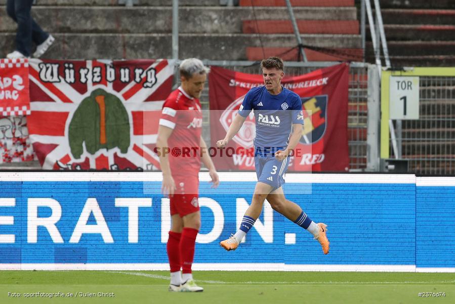 Lars Kleiner, AKON Arena, Würzburg, 29.08.2023, sport, action, BFV, Fussball, Saison 2023/2024, 7. Spieltag, Regionalliga Bayern, SVA, FWK, SV Viktoria Aschaffenburg, FC Würzburger Kickers - Bild-ID: 2376674