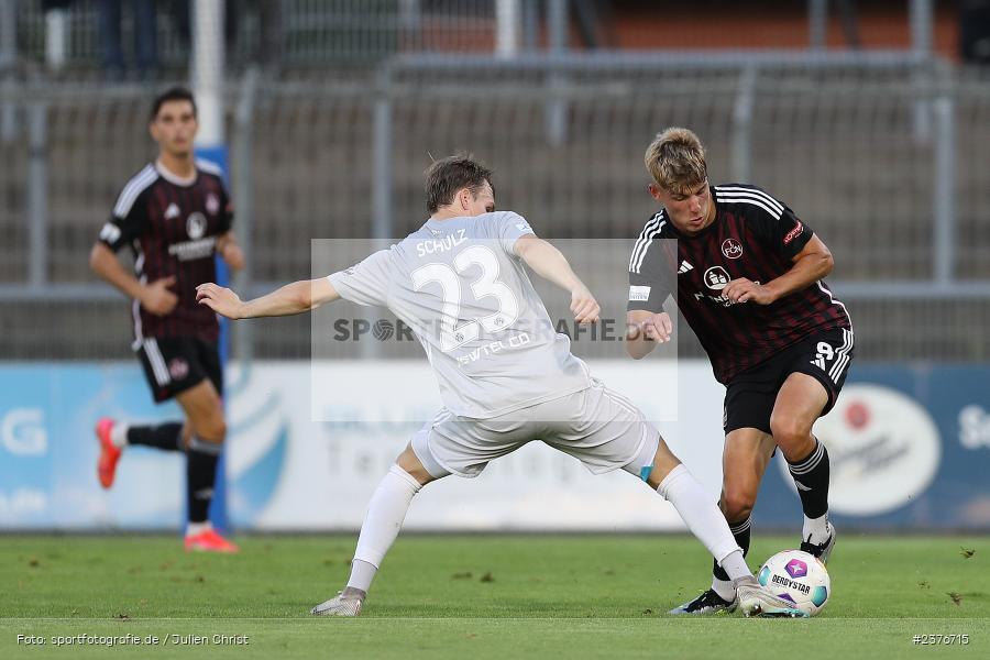 Julian Kania, Stadion am Schönbusch, Aschaffenburg, 01.09.2023, sport, action, BFV, Fussball, Saison 2023/2024, 8. Spieltag, Regionalliga Bayern, FCN, SVA, 1. FC Nürnberg II, SV Viktoria Aschaffenburg - Bild-ID: 2376715