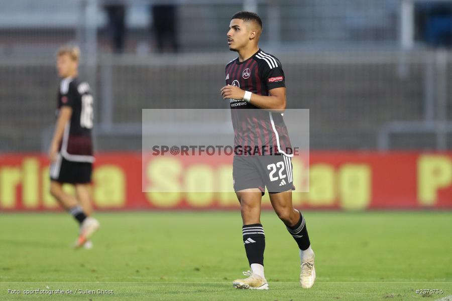 Seyhan Yigit, Stadion am Schönbusch, Aschaffenburg, 01.09.2023, sport, action, BFV, Fussball, Saison 2023/2024, 8. Spieltag, Regionalliga Bayern, FCN, SVA, 1. FC Nürnberg II, SV Viktoria Aschaffenburg - Bild-ID: 2376736