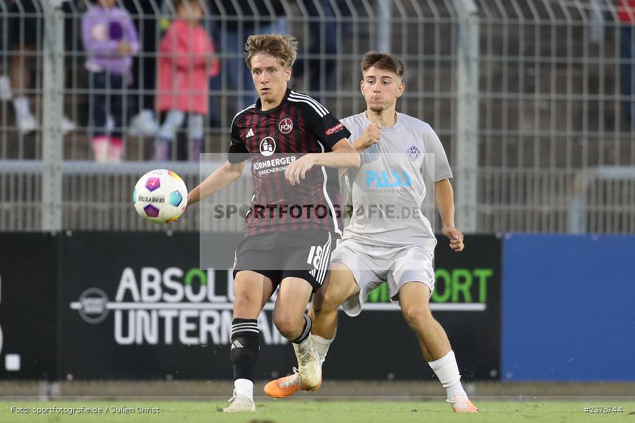 Ben Fischer, Stadion am Schönbusch, Aschaffenburg, 01.09.2023, sport, action, BFV, Fussball, Saison 2023/2024, 8. Spieltag, Regionalliga Bayern, FCN, SVA, 1. FC Nürnberg II, SV Viktoria Aschaffenburg - Bild-ID: 2376744