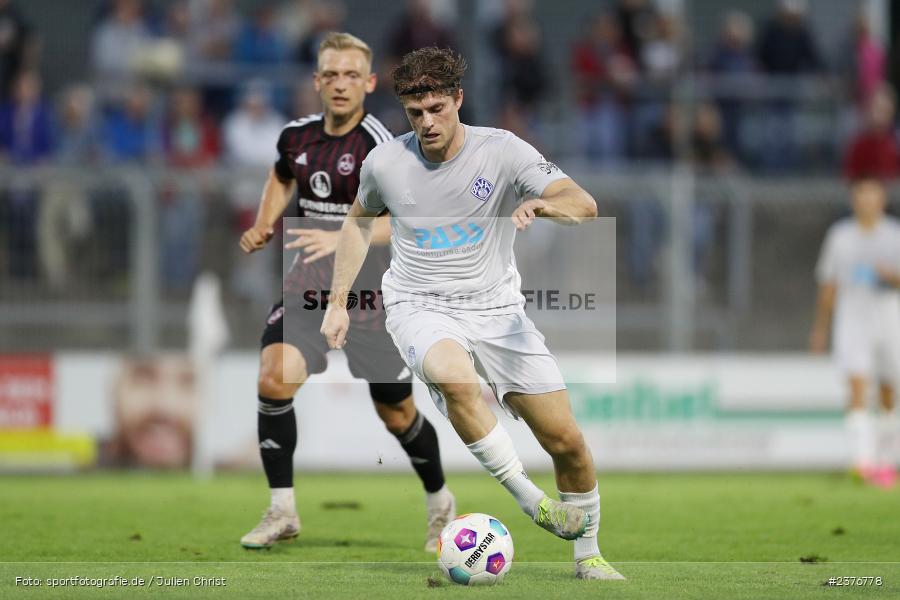 Florian Pieper, Stadion am Schönbusch, Aschaffenburg, 01.09.2023, sport, action, BFV, Fussball, Saison 2023/2024, 8. Spieltag, Regionalliga Bayern, FCN, SVA, 1. FC Nürnberg II, SV Viktoria Aschaffenburg - Bild-ID: 2376778