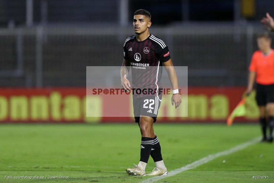 Seyhan Yigit, Stadion am Schönbusch, Aschaffenburg, 01.09.2023, sport, action, BFV, Fussball, Saison 2023/2024, 8. Spieltag, Regionalliga Bayern, FCN, SVA, 1. FC Nürnberg II, SV Viktoria Aschaffenburg - Bild-ID: 2376791