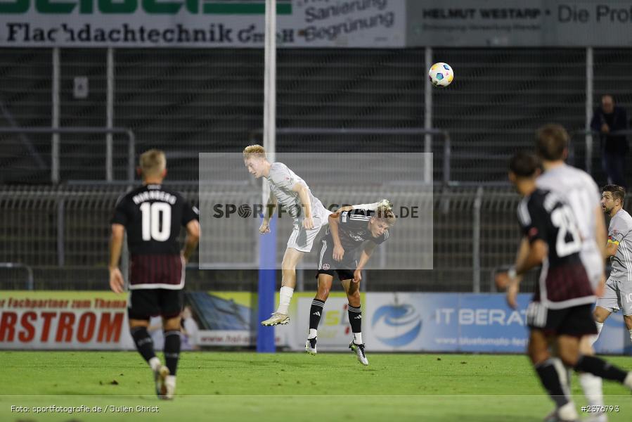 Jan-Philipp Stein, Stadion am Schönbusch, Aschaffenburg, 01.09.2023, sport, action, BFV, Fussball, Saison 2023/2024, 8. Spieltag, Regionalliga Bayern, FCN, SVA, 1. FC Nürnberg II, SV Viktoria Aschaffenburg - Bild-ID: 2376793