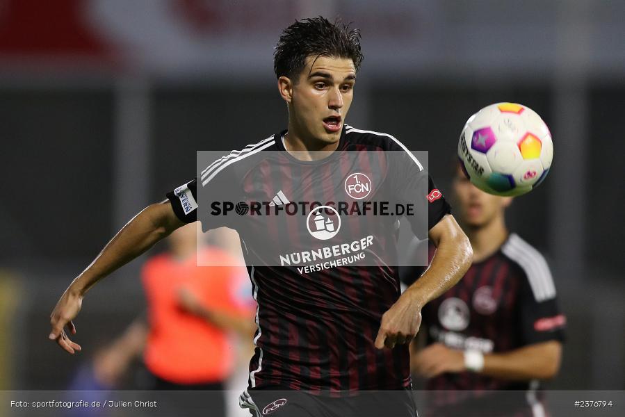 Nikola Komljenovic, Stadion am Schönbusch, Aschaffenburg, 01.09.2023, sport, action, BFV, Fussball, Saison 2023/2024, 8. Spieltag, Regionalliga Bayern, FCN, SVA, 1. FC Nürnberg II, SV Viktoria Aschaffenburg - Bild-ID: 2376794