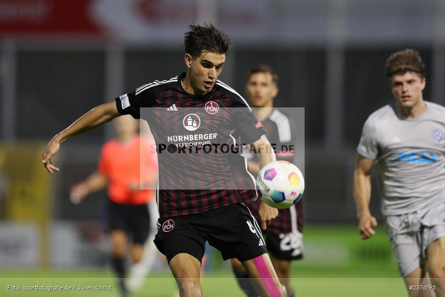 Nikola Komljenovic, Stadion am Schönbusch, Aschaffenburg, 01.09.2023, sport, action, BFV, Fussball, Saison 2023/2024, 8. Spieltag, Regionalliga Bayern, FCN, SVA, 1. FC Nürnberg II, SV Viktoria Aschaffenburg - Bild-ID: 2376795