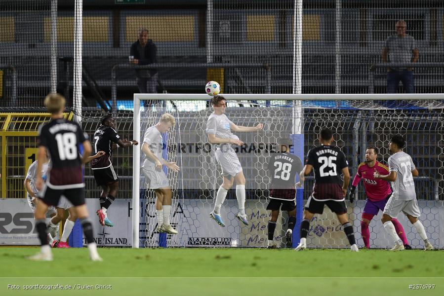 Luca Dähn, Stadion am Schönbusch, Aschaffenburg, 01.09.2023, sport, action, BFV, Fussball, Saison 2023/2024, 8. Spieltag, Regionalliga Bayern, FCN, SVA, 1. FC Nürnberg II, SV Viktoria Aschaffenburg - Bild-ID: 2376797