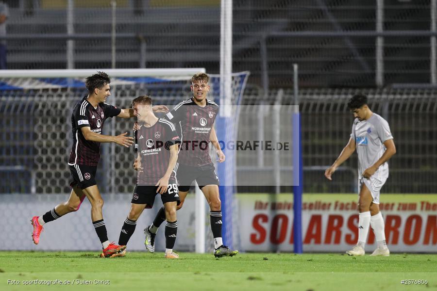 Simon Joachims, Seyhan Yigit, Stadion am Schönbusch, Aschaffenburg, 01.09.2023, sport, action, BFV, Fussball, Saison 2023/2024, 8. Spieltag, Regionalliga Bayern, FCN, SVA, 1. FC Nürnberg II, SV Viktoria Aschaffenburg - Bild-ID: 2376806
