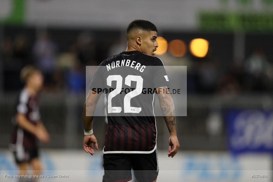 Seyhan Yigit, Stadion am Schönbusch, Aschaffenburg, 01.09.2023, sport, action, BFV, Fussball, Saison 2023/2024, 8. Spieltag, Regionalliga Bayern, FCN, SVA, 1. FC Nürnberg II, SV Viktoria Aschaffenburg - Bild-ID: 2376814