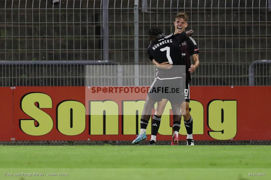 Julian Kania, Stadion am Schönbusch, Aschaffenburg, 01.09.2023, sport, action, BFV, Fussball, Saison 2023/2024, 8. Spieltag, Regionalliga Bayern, FCN, SVA, 1. FC Nürnberg II, SV Viktoria Aschaffenburg - Bild-ID: 2376835