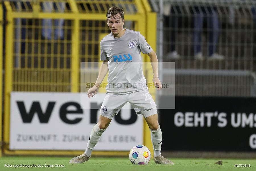 Tom Schulz, Stadion am Schönbusch, Aschaffenburg, 01.09.2023, sport, action, BFV, Fussball, Saison 2023/2024, 8. Spieltag, Regionalliga Bayern, FCN, SVA, 1. FC Nürnberg II, SV Viktoria Aschaffenburg - Bild-ID: 2376843 Tom Schulz, Stadion am Schönbusch, Aschaffenburg, 01.09.2023, sport, action, BFV, Fussball, Saison 2023/2024, 8. Spieltag, Regionalliga Bayern, FCN, SVA, 1. FC Nürnberg II, SV Viktoria Aschaffenburg - Bild-ID: 2376843