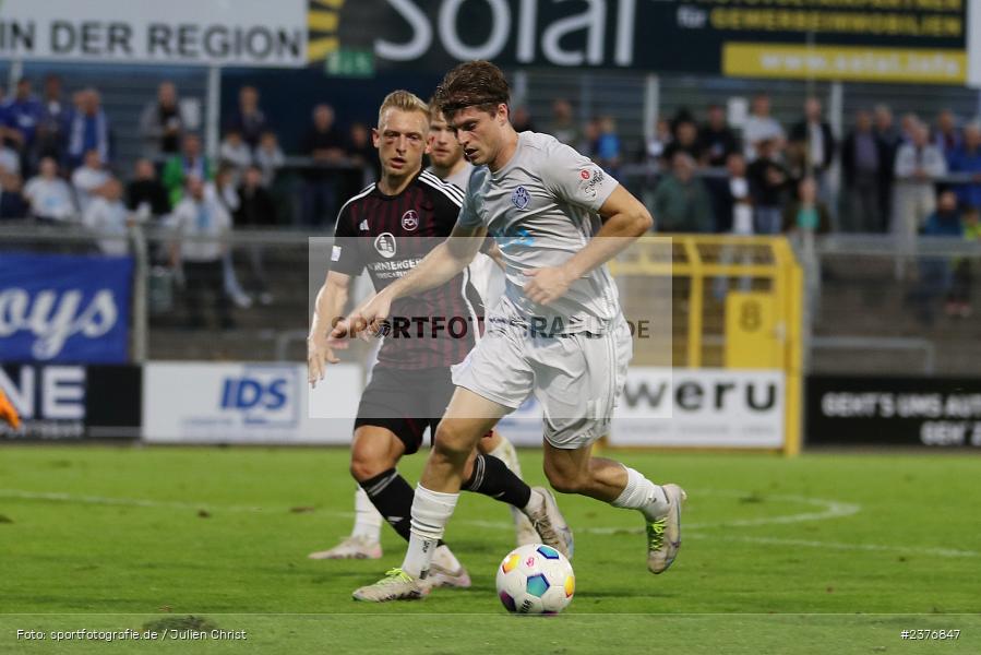 Florian Pieper, Stadion am Schönbusch, Aschaffenburg, 01.09.2023, sport, action, BFV, Fussball, Saison 2023/2024, 8. Spieltag, Regionalliga Bayern, FCN, SVA, 1. FC Nürnberg II, SV Viktoria Aschaffenburg - Bild-ID: 2376847 Florian Pieper, Stadion am Schönbusch, Aschaffenburg, 01.09.2023, sport, action, BFV, Fussball, Saison 2023/2024, 8. Spieltag, Regionalliga Bayern, FCN, SVA, 1. FC Nürnberg II, SV Viktoria Aschaffenburg - Bild-ID: 2376847