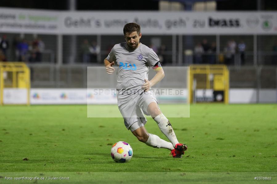 Benjamin Baier, Stadion am Schönbusch, Aschaffenburg, 01.09.2023, sport, action, BFV, Fussball, Saison 2023/2024, 8. Spieltag, Regionalliga Bayern, FCN, SVA, 1. FC Nürnberg II, SV Viktoria Aschaffenburg - Bild-ID: 2376862