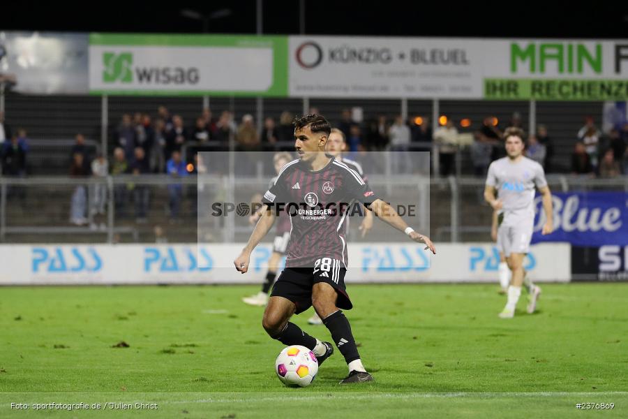 Filip Ilic, Stadion am Schönbusch, Aschaffenburg, 01.09.2023, sport, action, BFV, Fussball, Saison 2023/2024, 8. Spieltag, Regionalliga Bayern, FCN, SVA, 1. FC Nürnberg II, SV Viktoria Aschaffenburg - Bild-ID: 2376869