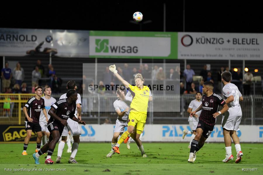 Jan Reichert, Stadion am Schönbusch, Aschaffenburg, 01.09.2023, sport, action, BFV, Fussball, Saison 2023/2024, 8. Spieltag, Regionalliga Bayern, FCN, SVA, 1. FC Nürnberg II, SV Viktoria Aschaffenburg - Bild-ID: 2376877 Jan Reichert, Stadion am Schönbusch, Aschaffenburg, 01.09.2023, sport, action, BFV, Fussball, Saison 2023/2024, 8. Spieltag, Regionalliga Bayern, FCN, SVA, 1. FC Nürnberg II, SV Viktoria Aschaffenburg - Bild-ID: 2376877