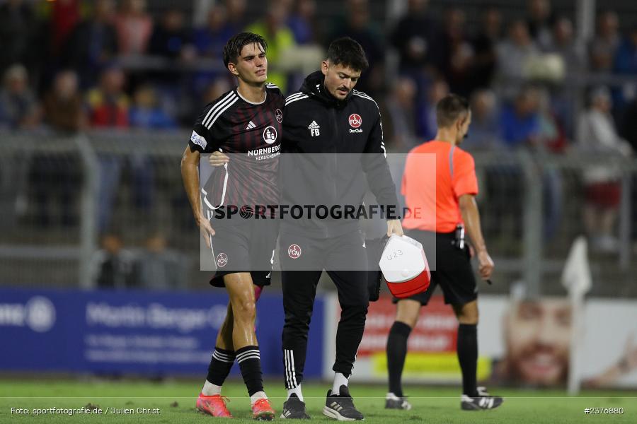 Nikola Komljenovic, Stadion am Schönbusch, Aschaffenburg, 01.09.2023, sport, action, BFV, Fussball, Saison 2023/2024, 8. Spieltag, Regionalliga Bayern, FCN, SVA, 1. FC Nürnberg II, SV Viktoria Aschaffenburg - Bild-ID: 2376880