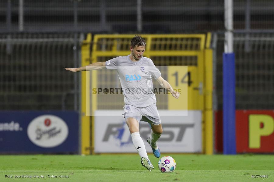 Luca Dähn, Stadion am Schönbusch, Aschaffenburg, 01.09.2023, sport, action, BFV, Fussball, Saison 2023/2024, 8. Spieltag, Regionalliga Bayern, FCN, SVA, 1. FC Nürnberg II, SV Viktoria Aschaffenburg - Bild-ID: 2376883