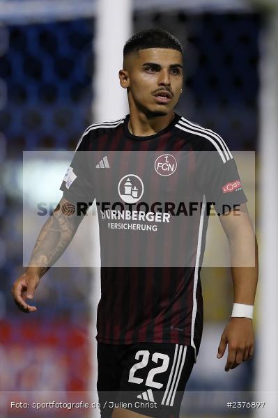 Seyhan Yigit, Stadion am Schönbusch, Aschaffenburg, 01.09.2023, sport, action, BFV, Fussball, Saison 2023/2024, 8. Spieltag, Regionalliga Bayern, FCN, SVA, 1. FC Nürnberg II, SV Viktoria Aschaffenburg - Bild-ID: 2376897