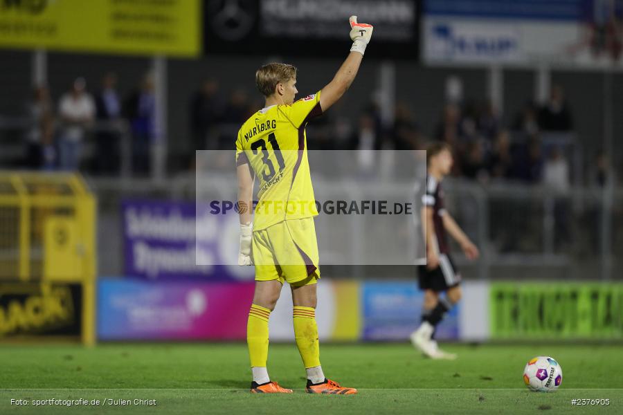 Jan Reichert, Stadion am Schönbusch, Aschaffenburg, 01.09.2023, sport, action, BFV, Fussball, Saison 2023/2024, 8. Spieltag, Regionalliga Bayern, FCN, SVA, 1. FC Nürnberg II, SV Viktoria Aschaffenburg - Bild-ID: 2376905 Jan Reichert, Stadion am Schönbusch, Aschaffenburg, 01.09.2023, sport, action, BFV, Fussball, Saison 2023/2024, 8. Spieltag, Regionalliga Bayern, FCN, SVA, 1. FC Nürnberg II, SV Viktoria Aschaffenburg - Bild-ID: 2376905