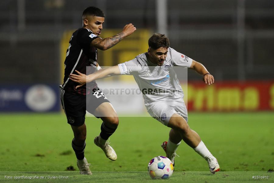 Ruben Miguel Conceicao Fernandes, Stadion am Schönbusch, Aschaffenburg, 01.09.2023, sport, action, BFV, Fussball, Saison 2023/2024, 8. Spieltag, Regionalliga Bayern, FCN, SVA, 1. FC Nürnberg II, SV Viktoria Aschaffenburg - Bild-ID: 2376912