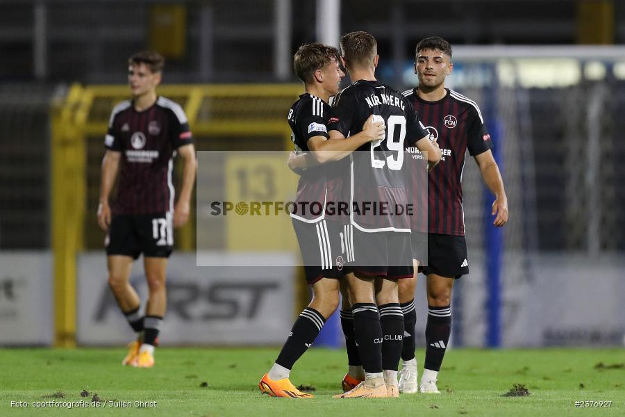 Niklas Jahn, Stadion am Schönbusch, Aschaffenburg, 01.09.2023, sport, action, BFV, Fussball, Saison 2023/2024, 8. Spieltag, Regionalliga Bayern, FCN, SVA, 1. FC Nürnberg II, SV Viktoria Aschaffenburg - Bild-ID: 2376927